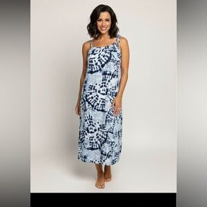 Bellambra Made in Italy Linen Tie Dye Midi dress size medium